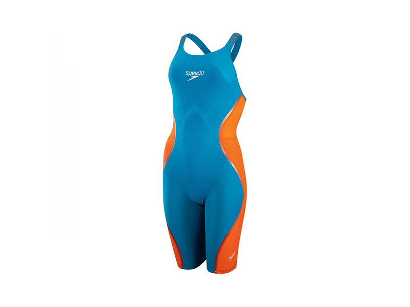 Speedo Ladies Fastskin LZR Pure Intent 2.0 Open‑Back Kneeskin – Nordic Teal / True Navy